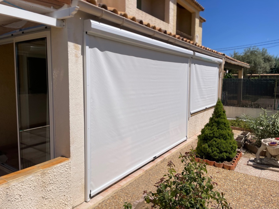 Ziptrak® Flandin protection terrasse vent et soleil